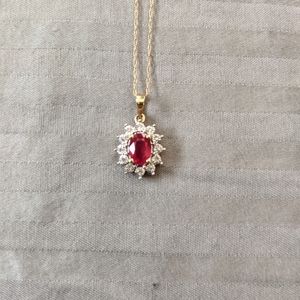 Earrings and necklace